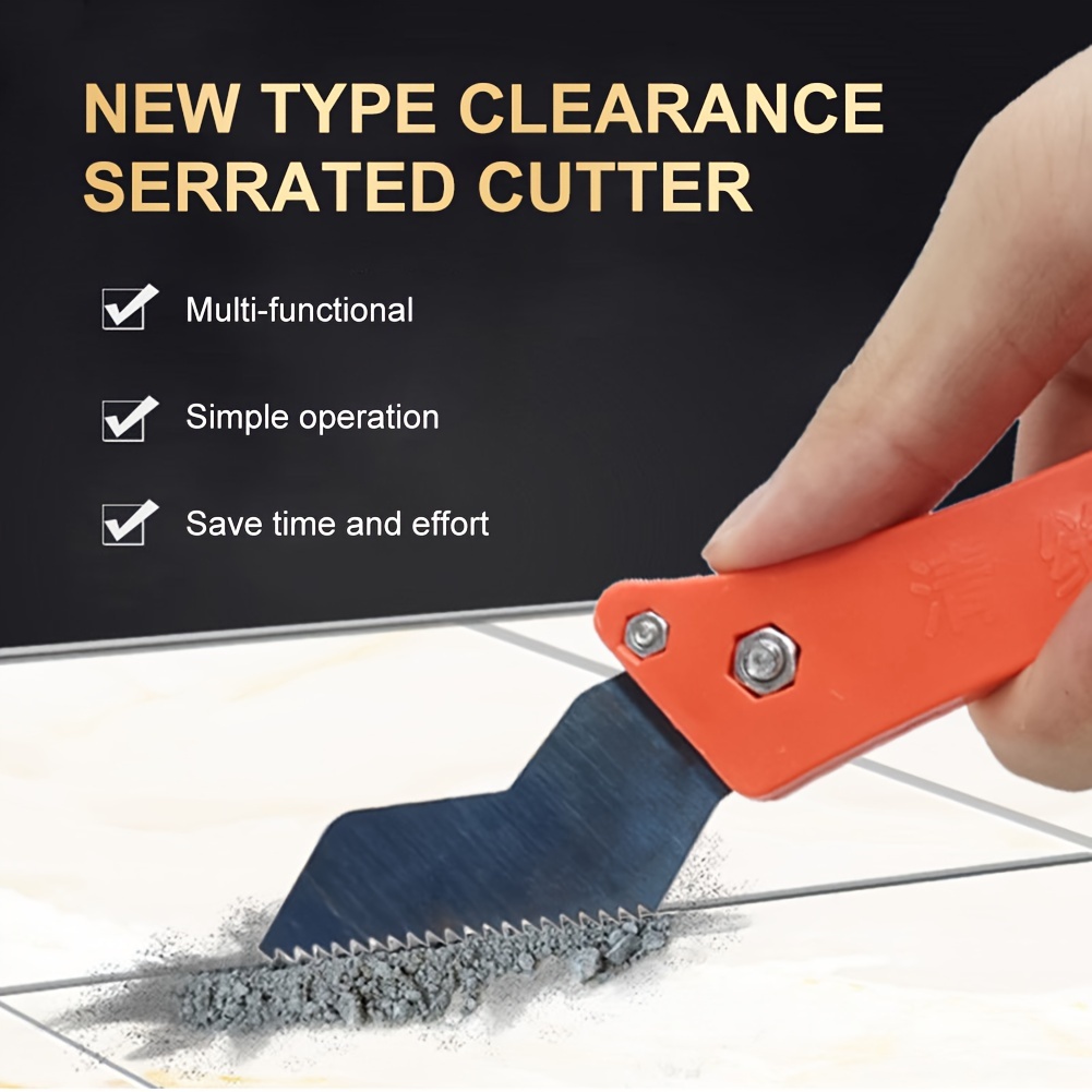 Tile Grout Repair - Pembersih Celah Keramik Profesional, Pisau Pengikis