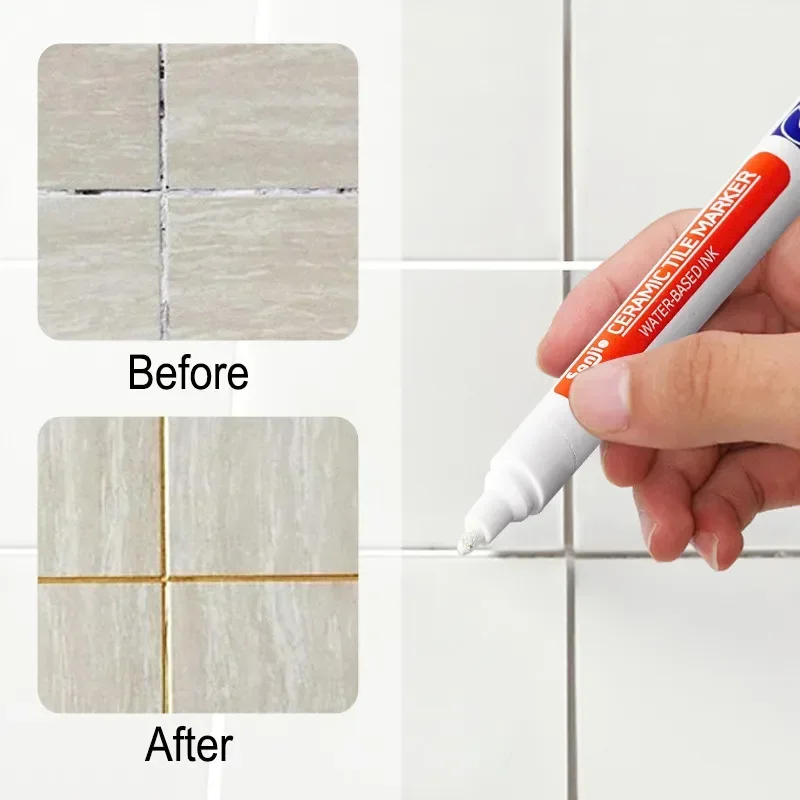 Tile Grout Repair - 12 Warna Putih Tahan Air Spidol