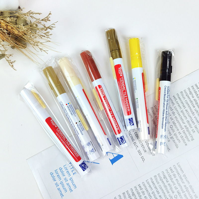 3 Buah Pena Spidol Putih Tahan - Tile Grout Repair ulasan dan harga