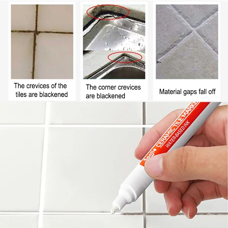 12 warna pena Grout spidol ubi - Tile Grout Repair ulasan dan harga