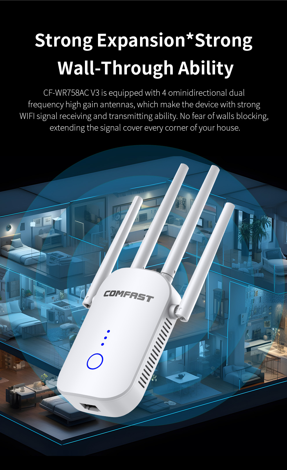 COMFAST AC1200 Dual-Band WiFi  - Home Improvement Network ulasan dan harga