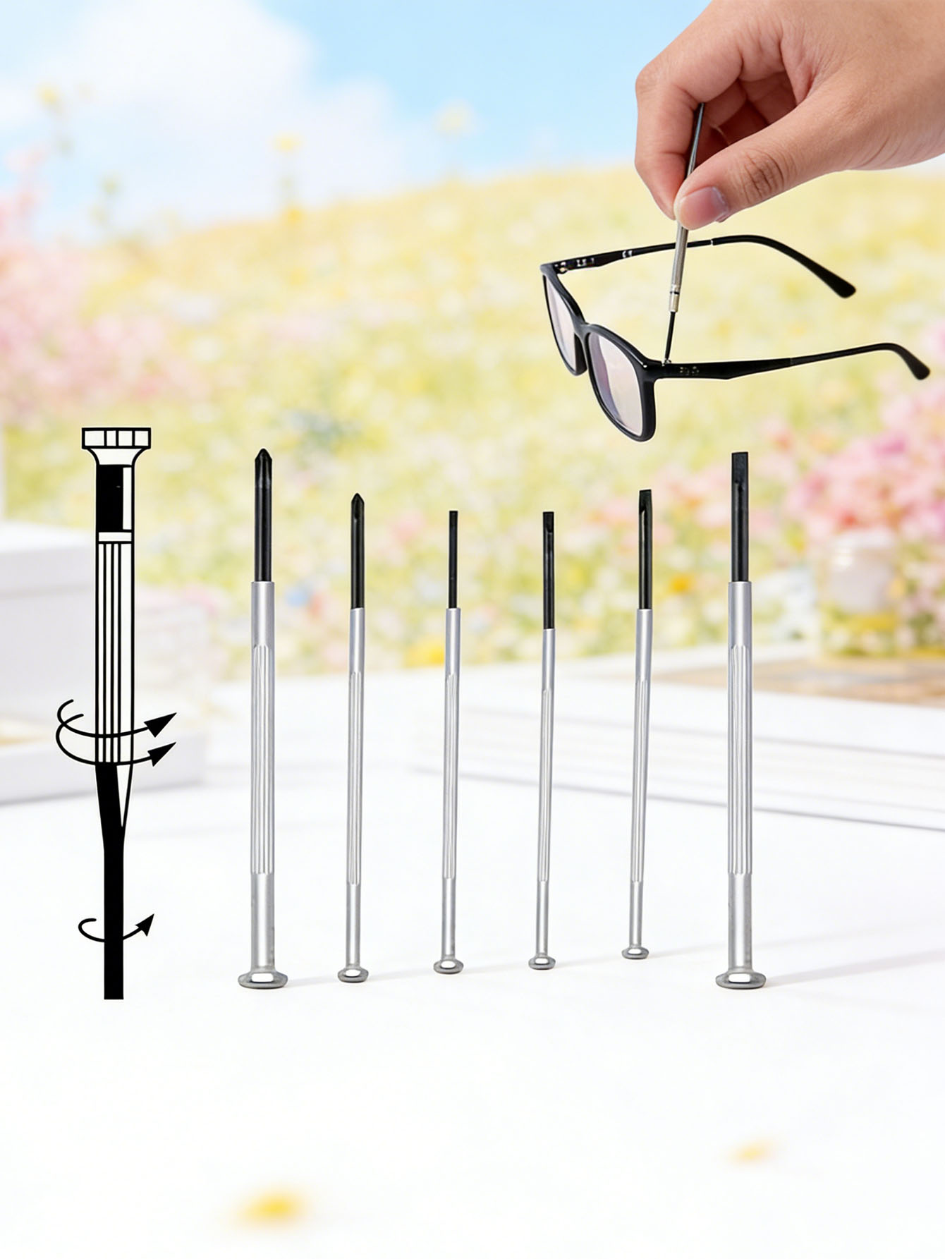 Set Obeng 6 Buah, Aksesori Kac - Screwdriver Set Precision ulasan dan harga